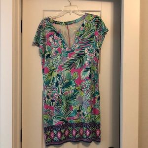 Lilly Pulitzer Beautiful UPF 50+ Sophiletta Dress EUC Early Bloomer size L